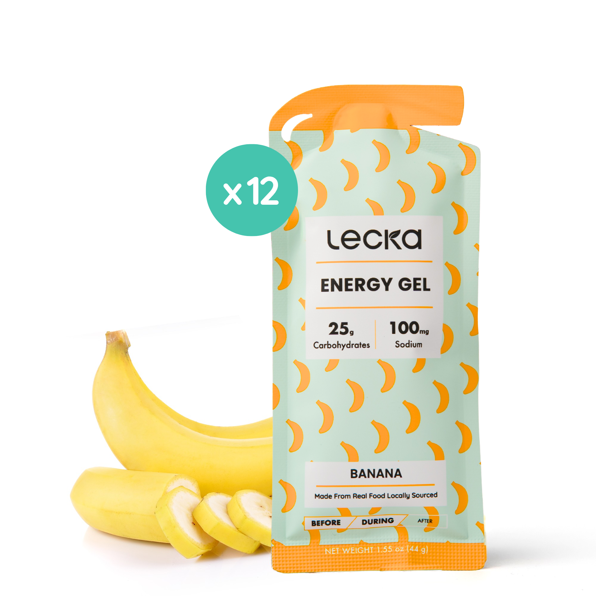 Lecka Energy Gel - Banana - Real Food Nutrition For Sports – Lecka