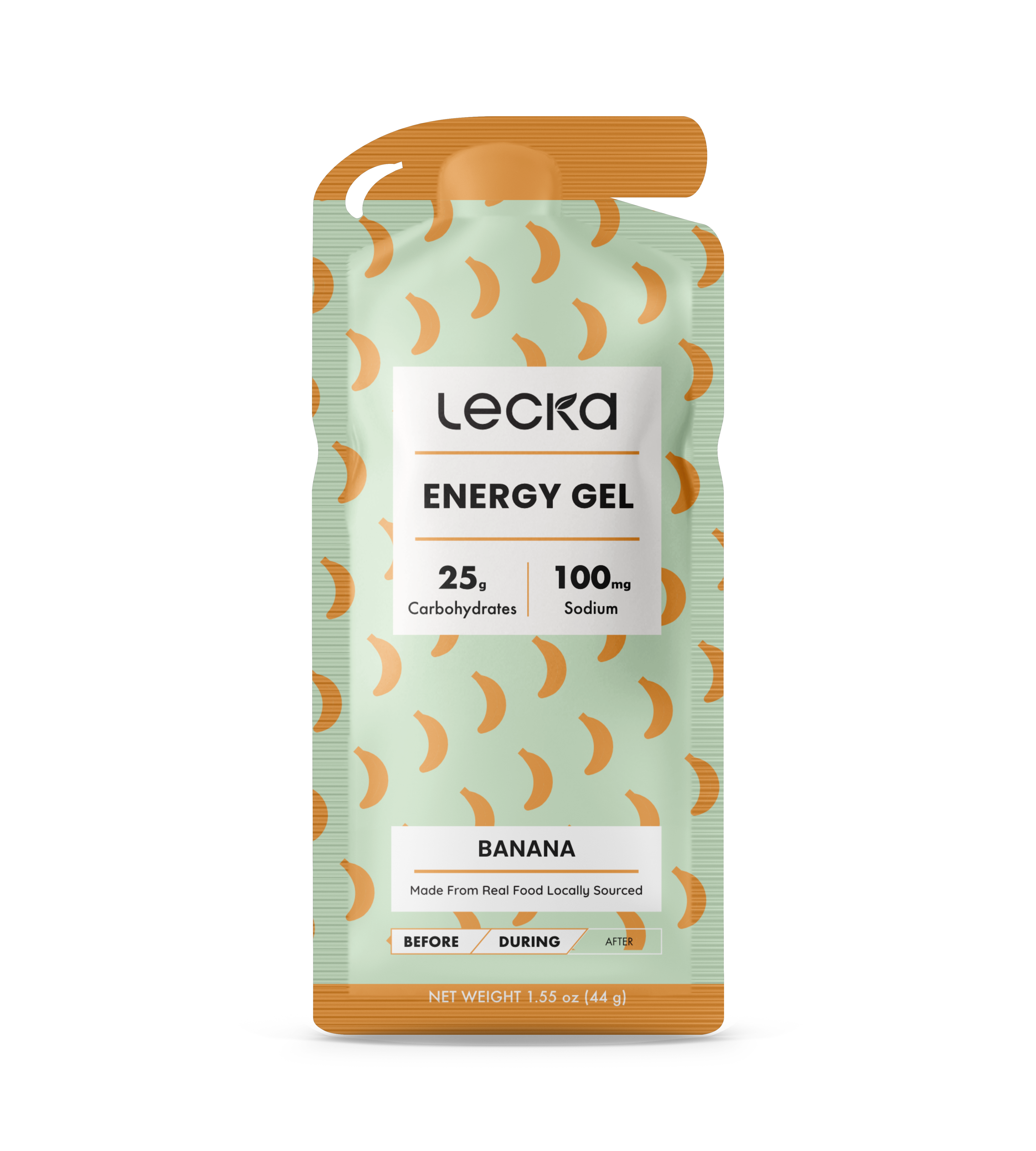 気まぐれセール！ECLUGE クリーム 100g Lecka Energy Gel - Banana - Real Food Nutrition For Sports – Lecka