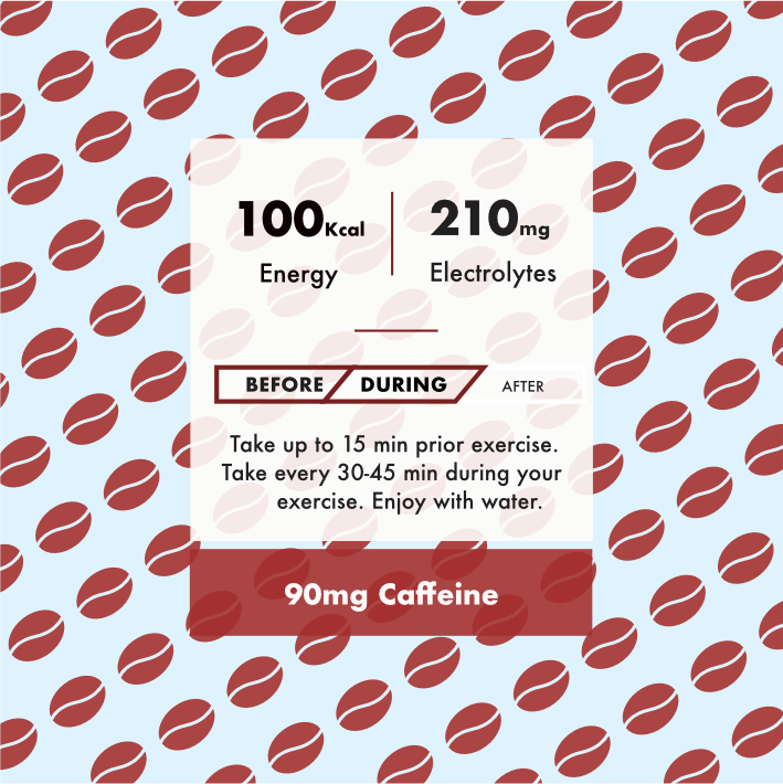 coffee cacao energy gel with caffeine