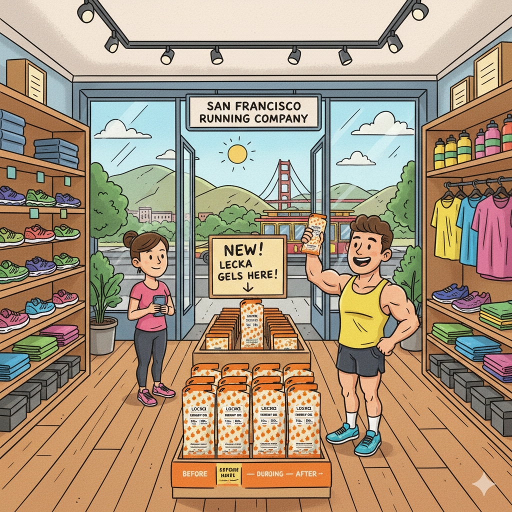 Where to Buy Lecka Energy Gels: Now Available at Three New Running Shops