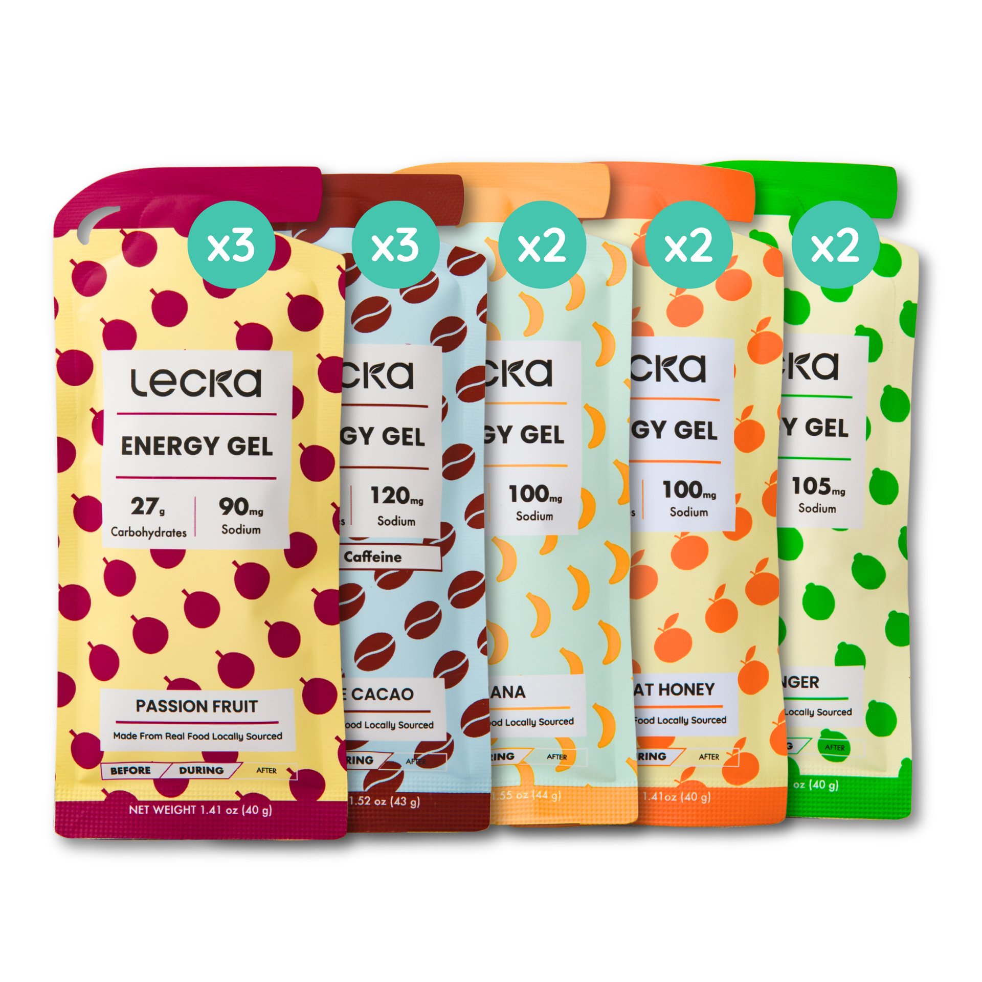 Energy Gel - Variety Pack (All Flavors) – Lecka Nutrition