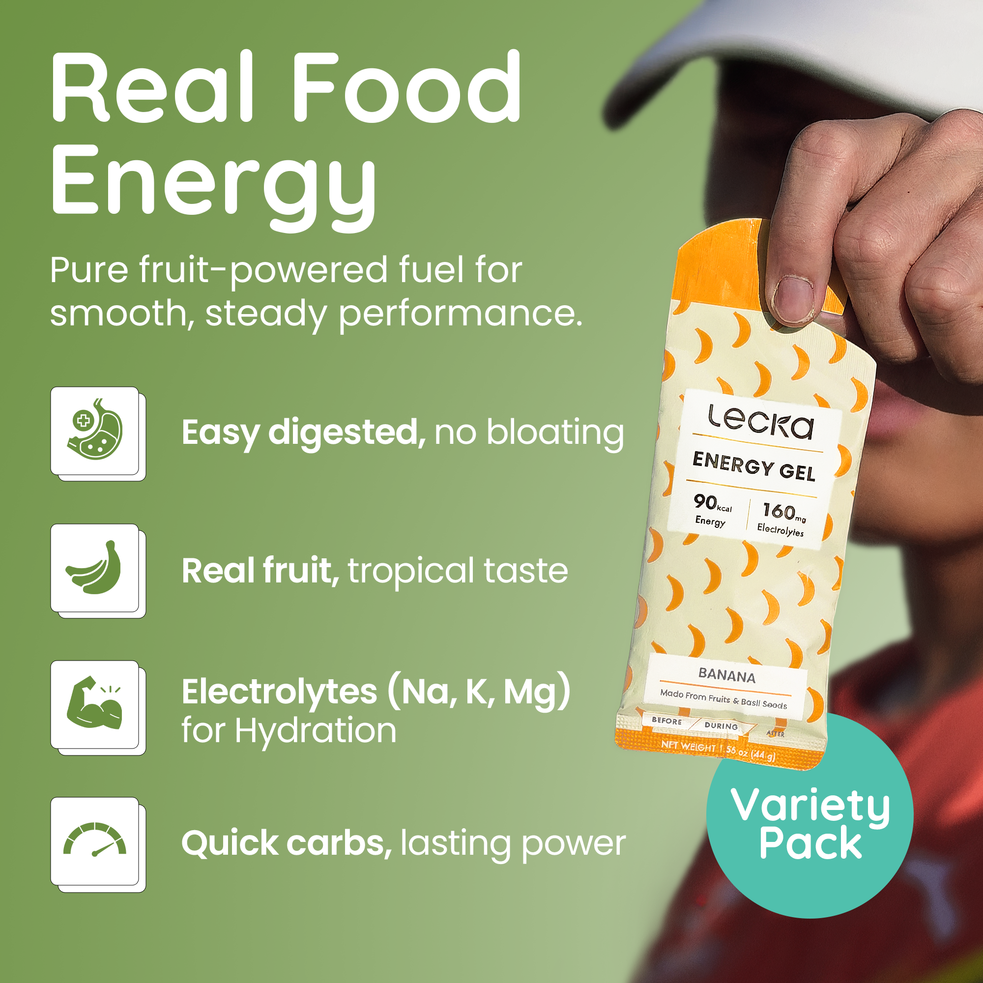 Energy Gel - Variety Pack (3 Flavors)