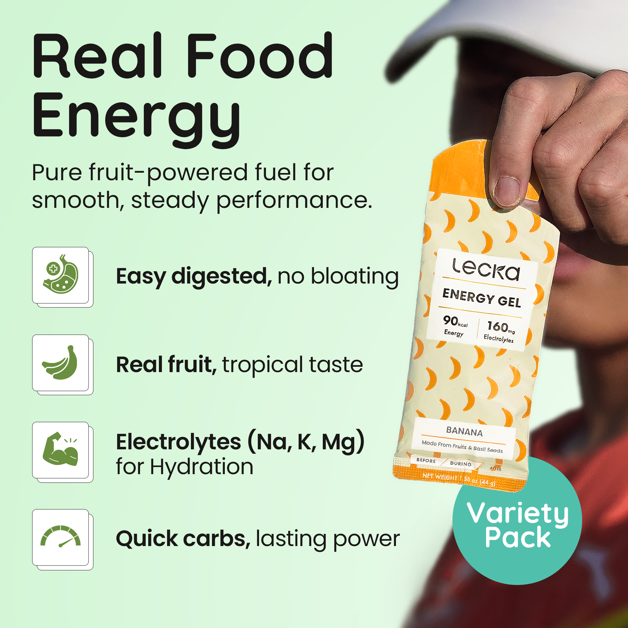 Energy Gel - Variety Pack (5 Flavors)