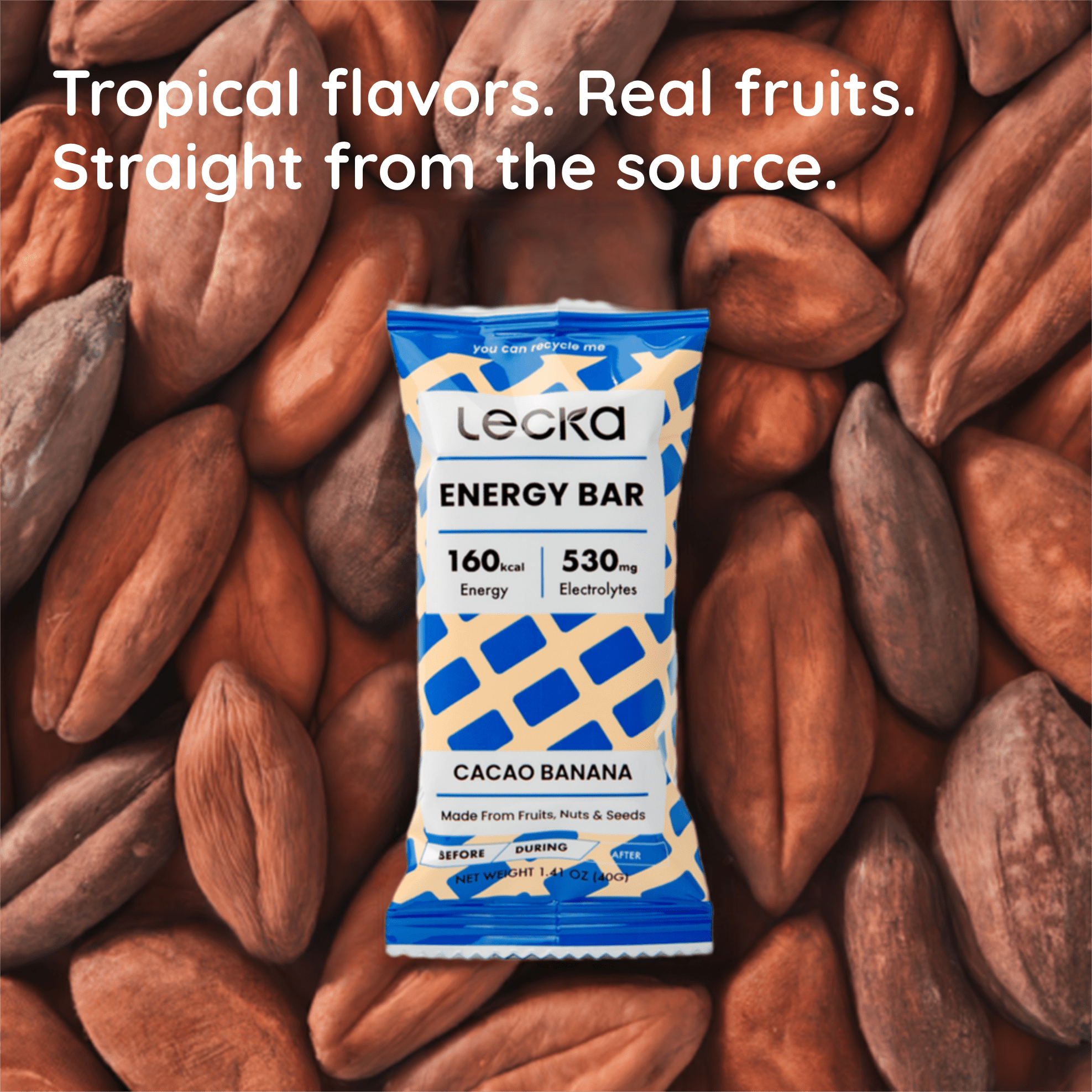 Energy Bar - Cacao Banana - Lecka Nutrition - Energy Bar