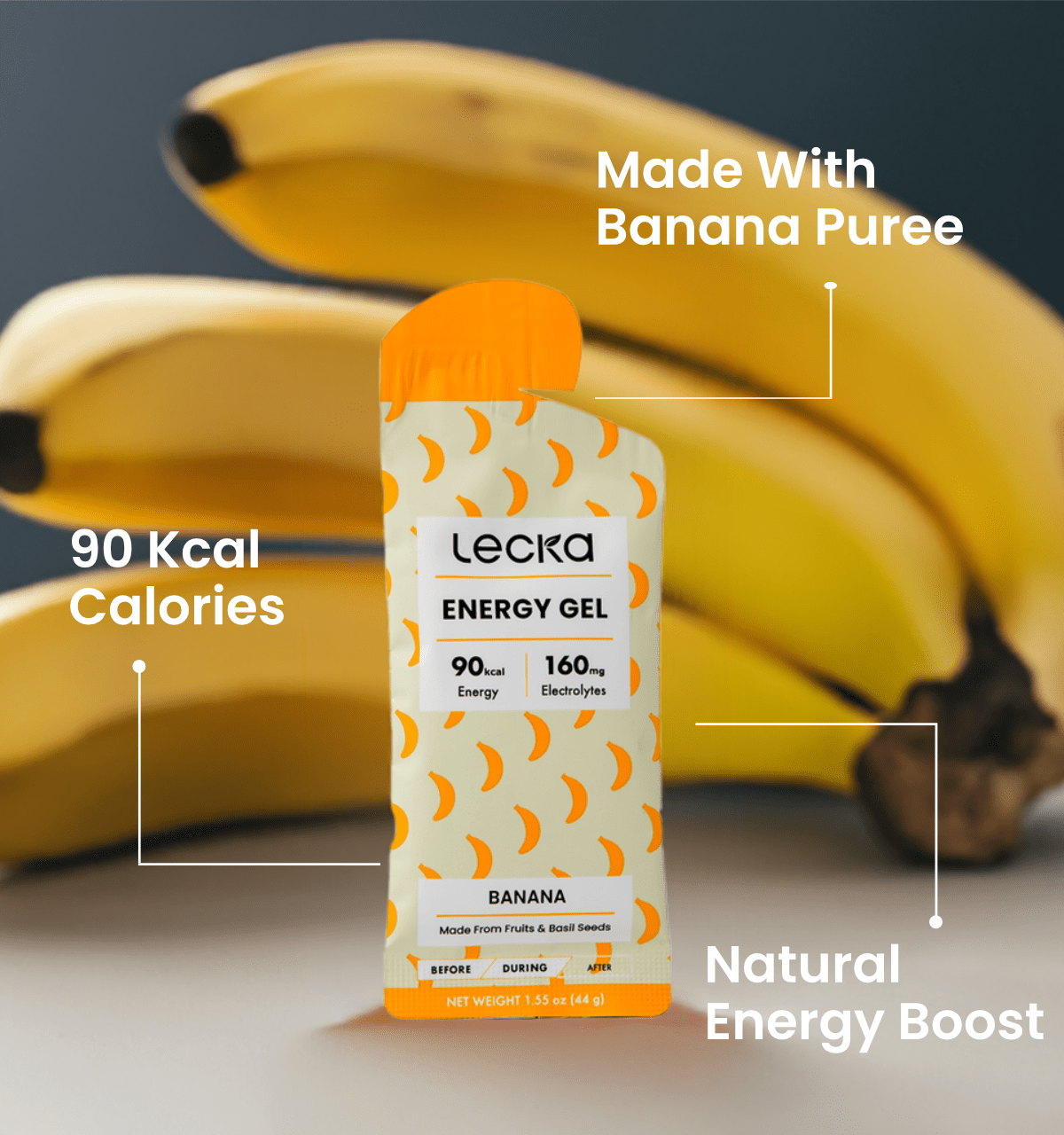 Energy Gel - Banana - Lecka Nutrition - Energy Gel
